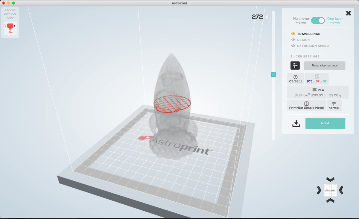 AstroPrint Desktop GCODE Viewer